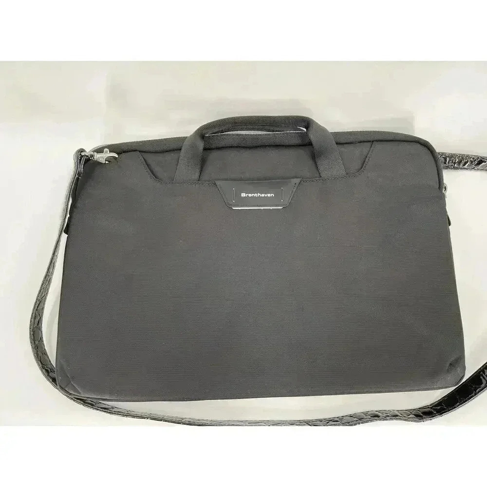 Brenthaven Laptop Bag Messenger Notebook Case Black Double Handle 15.5" x 11"